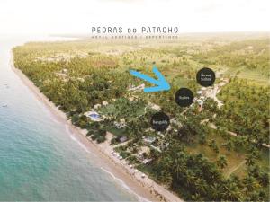 佩德拉斯港Pedras Do Patacho Hotel Boutique Experience的一张描述岛屿的普埃尔托普里萨巴拉万地图
