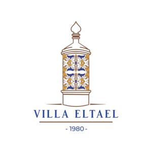 曼塔罗塔Villa ELTAEL - Daniel Apartment - Warm pool until 5 Nov 2024的标志别墅的标志和一瓶葡萄酒