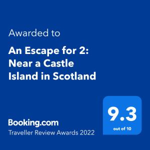金罗斯An Escape for 2: Near a Castle Island in Scotland的苏格兰屏风中靠近城堡岛的逃生之地