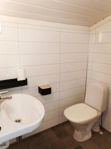 SurnadalSurnadal Camping Brekkøya的浴室配有白色卫生间和盥洗盆。
