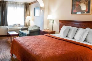 Quality Inn & Suites Las Cruces - University Area客房内的一张或多张床位