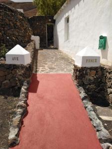 FemésCentro Ave Fénix的红地毯,带两个白色盒子的派对用