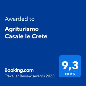 阿夸彭登泰Agriturismo Casale le Crete的手机的截图,文字升级为奥斯汀城堡
