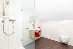 Herzstück Appartements Zillertal的一间浴室