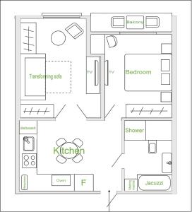 Sunny Belle Apartments平面图