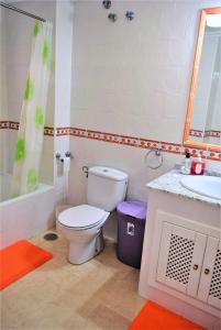 比利亚马丁FABULOUS 2 BED 2 BATH APARTMENT !的一间带卫生间和水槽的浴室