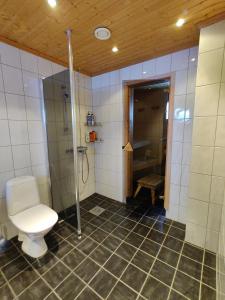 基尔匹斯扎我维Panorama Blue Apartments的一间带卫生间和淋浴的浴室