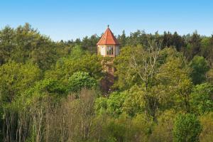KuchelmißWater tower, Kuchelmiss的树上山顶的房子