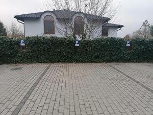 利托米什尔penzion LILIE的车道前有残疾人标志的房子