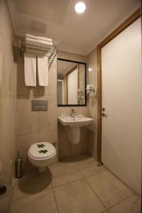 凯麦尔Anita Dream Hotel的一间带卫生间和水槽的浴室