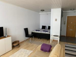 科科拉Apartment Isokatu的客厅配有床和沙发