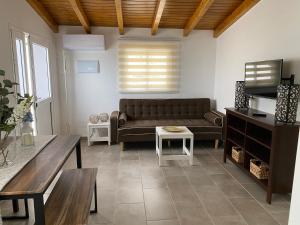 圣米格尔德阿沃纳Finca La Luz的客厅配有沙发和桌子
