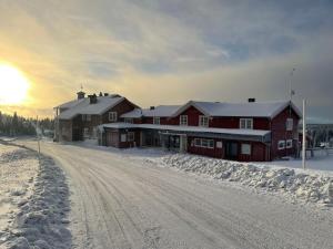 冬天的Lillehammer Fjellstue og Hytteutleie