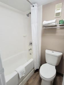 圣安东尼奥Flex Studios的浴室配有白色卫生间和浴缸。