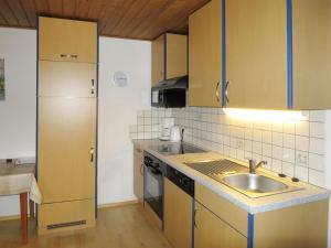 菲霍芬Apartment Luftbichl - SLB130 by Interhome的厨房配有水槽和台面
