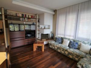 阿罗纳Apartment Le Terrazze by Interhome的客厅配有沙发和桌子