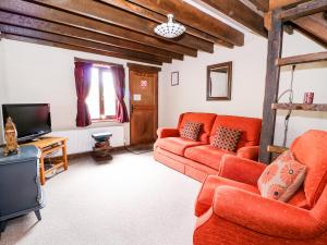 拉尼德洛伊斯Beech Cottage的带沙发和电视的客厅
