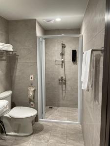 Shalu好瓦文旅的带淋浴和卫生间的浴室
