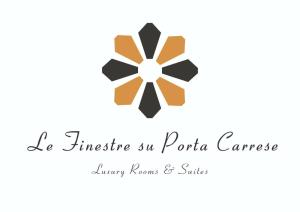马蒂诺Le Finestre Su Porta Carrese - Luxury Rooms & Suites的花的外科中心的标志