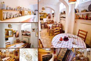 德绍Pension Nord的厨房和饭厅照片的拼合