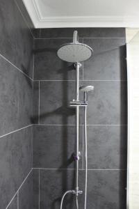 阿利坎特Apartamento Auditorio的浴室内配有淋浴和头顶淋浴