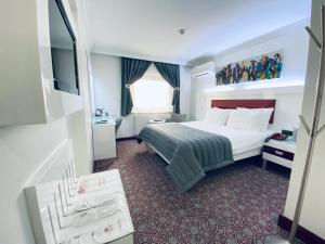 安卡拉巴哥戴酒店的酒店客房,配有床和电视