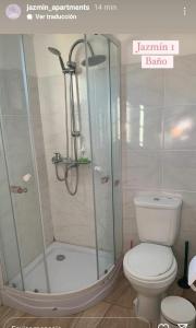 科洛尼亚-德尔萨克拉门托jazmin1的带淋浴和卫生间的浴室