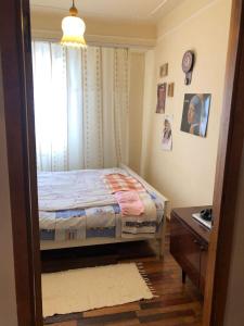 埃里温Guest House Armina的一间小卧室,配有床和窗户