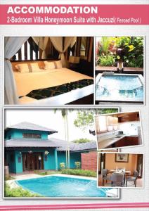 马六甲爱法摩沙度假村的游泳池的度假村图片拼贴