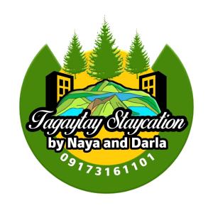 大雅台Tagaytay Staycation by Naya and Darla w Free Swimming Pool, WiFi & Netflix的玛雅和达比亚的吉尔吉斯坦度假标志