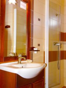 锡盖图马尔马切伊伊乌卡之家旅馆的一间带水槽和淋浴的浴室