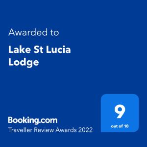 圣卢西亚圣卢西亚湖旅馆的给Lake st lucia lodge的手机短信