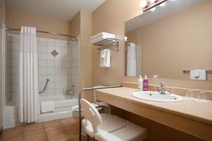 太阳峰Sundance Lodge的一间带水槽、卫生间和淋浴的浴室