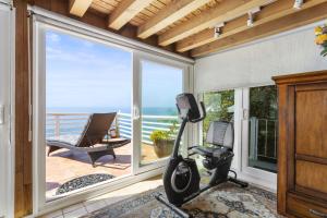拉古纳海滩Laguna Beach Oceanfront的海景家庭健身房