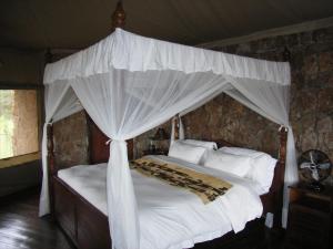 巴拉盖提塞伦盖蒂山林小屋客房内的一张或多张床位