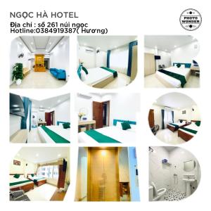 吉婆岛Ngoc Ha Hotel的相串的酒店房间照片