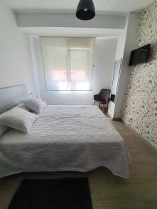 2 bedrooms appartement at El Grove 500 m away from the beach with wifi客房内的一张或多张床位