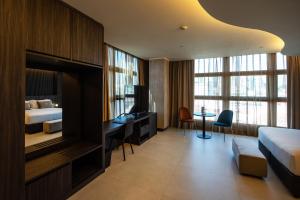 Gold Tower Lifestyle Hotel的休息区