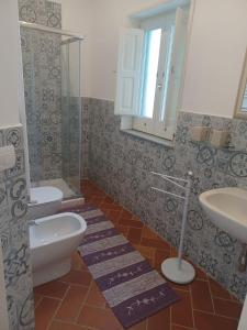 PolvicaAGRITURISMO ANTICHI SAPORi的一间带卫生间和水槽的浴室
