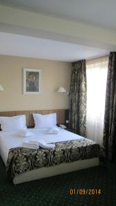 比斯特里察酒店客房内的一张或多张床位