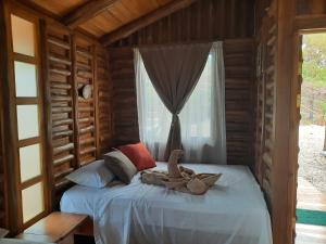 Eco-Turismo Guayacanes客房内的一张或多张床位