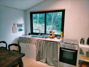 appartement meublé sur la route de Compostelle !的厨房或小厨房