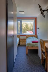 KuremaaKuremaa Külalistemaja的一间小卧室,配有床和窗户