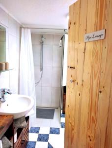 Ferienwohnung Steffenshagen的一间浴室