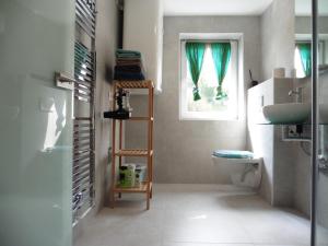 SchalchhamMoerth Apartment的一间带卫生间和窗户的浴室