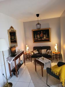 滨海阿热莱斯Bienvenue dans le ROUSSILLON的客厅配有沙发和桌子