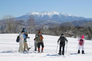 下吕市Minpaku Taki - Vacation STAY 12840的一群滑雪者在雪中滑雪