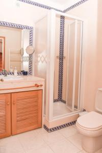 普拉亚德尔瑞伊Casa Lavanda的一间带卫生间和淋浴的浴室