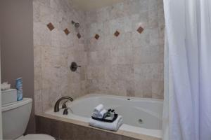 塞多纳Inn Above Oak Creek Sedona的带浴缸和卫生间的浴室。