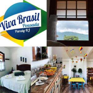 Viva Brasil Pousada餐厅或其他用餐的地方